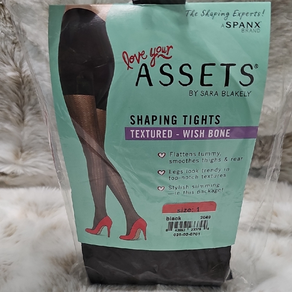 SPANX Black Textured‎ Shaping Tights